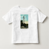Bas Relief Tablet en Pilgrim Memorial Uitzicht Kinder Shirts (Voorkant)