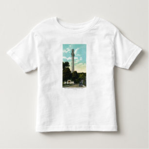 Bas Relief Tablet en Pilgrim Memorial Uitzicht Kinder Shirts