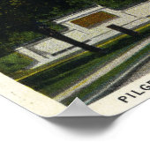 Bas Relief Tablet en Pilgrim Memorial Uitzicht Poster (Hoek)