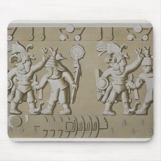 Bas Relief van de Oude Azitische Warriors van de S Muismat (Voorkant)