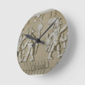 Bas Relief van de Oude Azitische Warriors van de S Ronde Klok (Hoek)