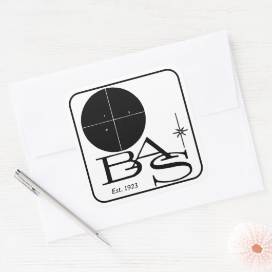 BAS Retro Logo Sticker (Envelop)