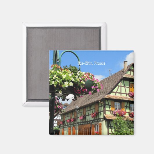 Bas-Rhin, Frankrijk Magneet (Voorkant / Achterkant)
