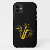 Bas saxofoon speler orkest bassaxofoon Case-Mate iPhone case (Achterkant)
