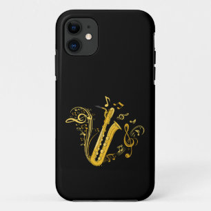 Bas saxofoon speler orkest bassaxofoon Case-Mate iPhone case