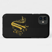 Bas saxofoon speler orkest bassaxofoon Case-Mate iPhone case (Achterkant (horizontaal))