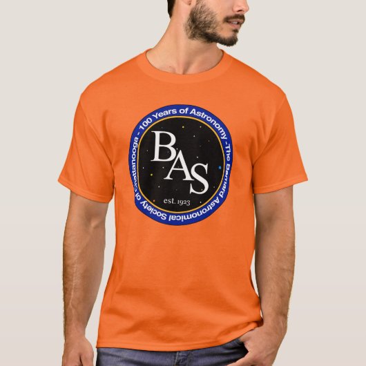 BAS T-Shirt met grote Logo op voorzijde (licht Shi (Voorkant)