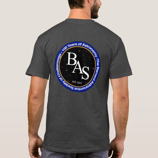 BAS T-Shirt met grote print en kleur Logo (Achterkant)