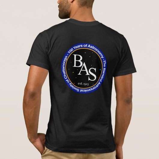 BAS T-Shirt met Logo op voor- en achterkant (Achterkant)