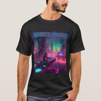 Bas Techno Trance Raves DJ Graphic - Toekomst Vibe T-shirt
