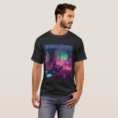 Bas Techno Trance Raves DJ Graphic - Toekomst Vibe T-shirt (Voorkant volledig)
