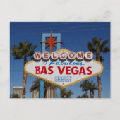 Bas vegas briefkaart (Voorkant)