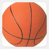 Bas Vierkante Sticker (Voorkant)