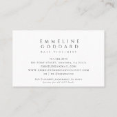 Bas Viool Muziekleraar Muzikant Visitekaartje (Achterkant)