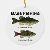 Bas Vissen Logo (largemouth - smallmouth) Keramisch Ornament (Voorkant)