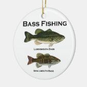Bas Vissen Logo (largemouth - smallmouth) Keramisch Ornament (Links)