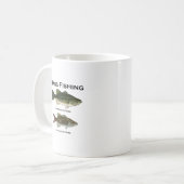 Bas Vissen Logo (largemouth - smallmouth) Koffiemok (Voorkant links)