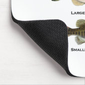 Bas Vissen Logo (largemouth - smallmouth) Muismat (Hoek)