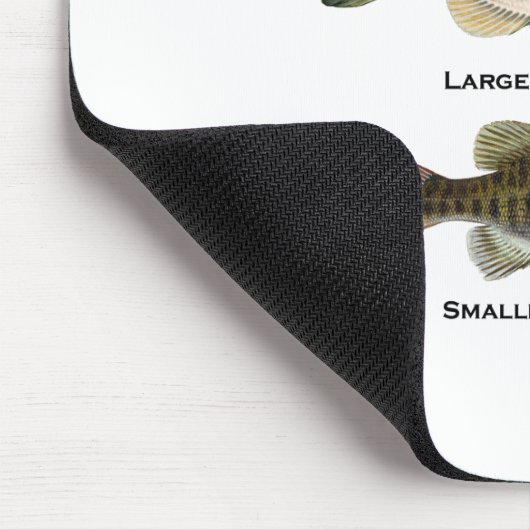 Bas Vissen Logo (largemouth - smallmouth) Muismat (Hoek)