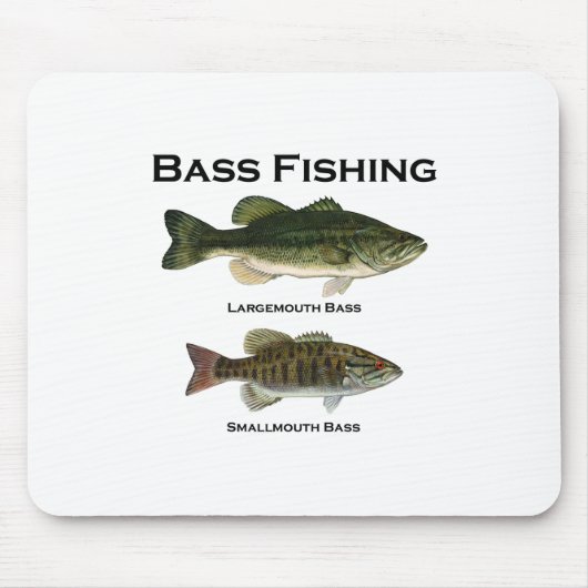Bas Vissen Logo (largemouth - smallmouth) Muismat (Voorkant)