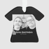 Basa Brothers Black T-Shirt kerstversiering Ornament (voorkant)