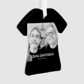 Basa Brothers Black T-Shirt kerstversiering Ornament (voorkant)