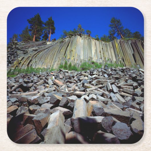 Basalformaties van Devils Postpile Kartonnen Onderzetters (Voorkant)