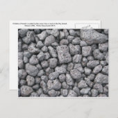 Basalische cobbels briefkaart (Voorkant / Achterkant)