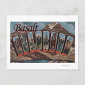 Basalt, Colorado - grote letterscènes Briefkaart (Voorkant)