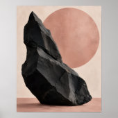 Basalt en Rose Kunstprint Poster (Voorkant)