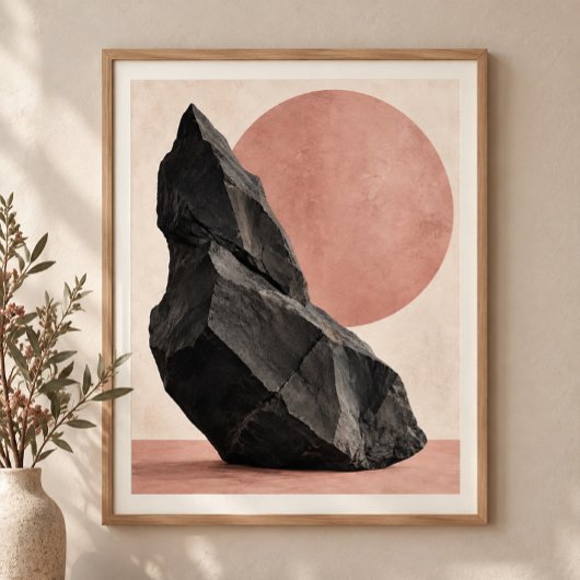 Basalt en Rose Kunstprint Poster