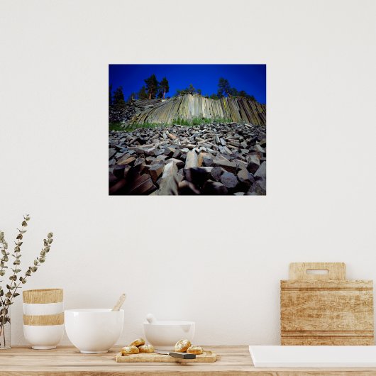 Basalt Formations of Devils Postpile Poster (Keuken)