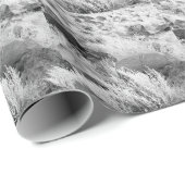 Basalt Lava Rocks Southwest Black en White Photo Cadeaupapier (Rol Hoek)