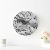 Basalt Lava Rocks Southwest Black en White Photo Grote Klok (Huis)