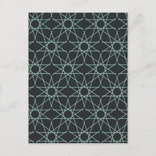 Basalt Mint Geometrie Briefkaart