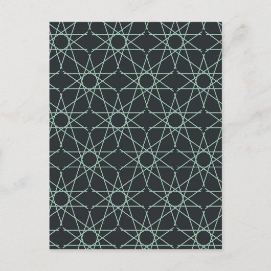 Basalt Mint Geometrie Briefkaart (Voorkant)