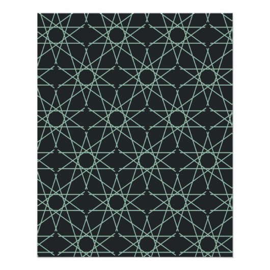 Basalt Mint Geometrie Perfect Poster (Voorkant)