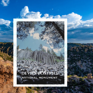 Basaltzuilen, duivels postpile Nationaal Monument Briefkaart