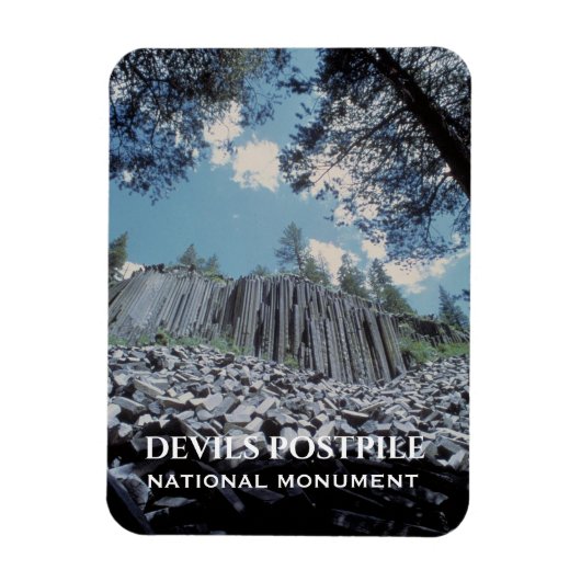Basaltzuilen, duivels postpile Nationaal Monument Magneet (Verticaal)