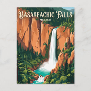 Basaseachic-watervallen nationaal park Mexico Briefkaart