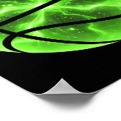 Basbal Shamrock Lucky Clover Ierse St Patricks Poster (Hoek)