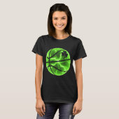 Basbal Shamrock Lucky Clover Ierse St Patricks T-shirt (Voorkant volledig)