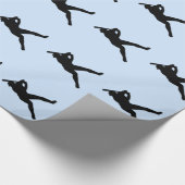 Basball Batter Blue Cadeaupapier (Hoek)