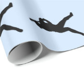 Basball Batter Blue Cadeaupapier (Rol Hoek)