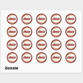 Basball fan verrassing partij behuizing ronde sticker (Vel)