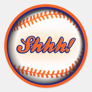 Basball fan verrassing partij behuizing ronde sticker