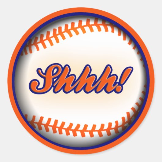 Basball fan verrassing partij behuizing ronde sticker (Voorkant)