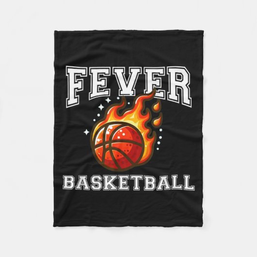 Basball Fever Vintage Fleece Deken (Voorkant)