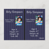 Basball-kaarten personaliseren briefkaart (Achterkant)