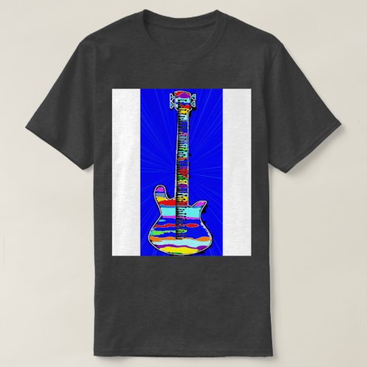 basblues bassist van LowEndGraphics 1 T-shirt (Design voorkant)